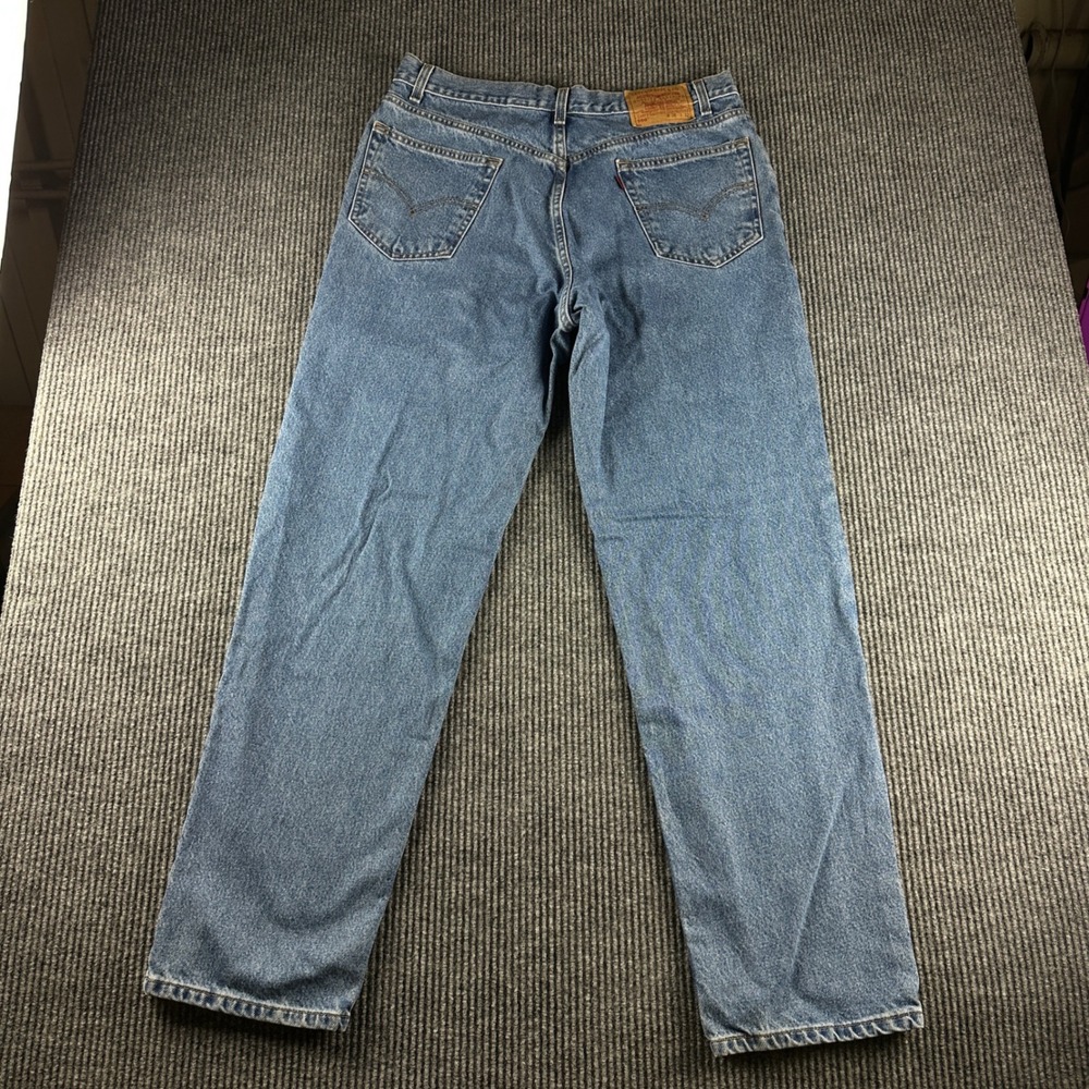Levis 550 Relaxed Fit Blue Jeans Mens 36x32 Medium Wash Denim 40553-7112